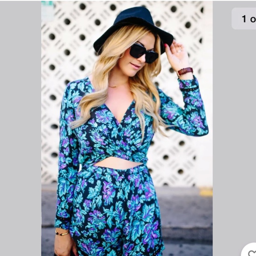Zimmermann floral romper size 3 large